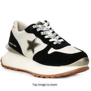 Vintage Havana-  Major Perforated Platform Retro Sneakers. Size 5.5