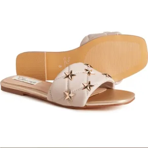 VINTAGE HAVANA Savannah Flat One Band Sandals - Leather.