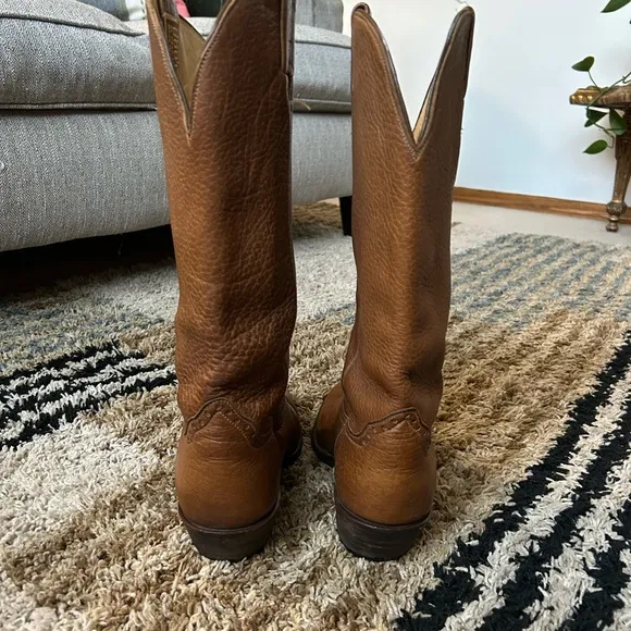 Vintage Hondo Brown Leather Riding Boots