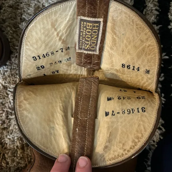 Vintage Hondo Brown Leather Riding Boots