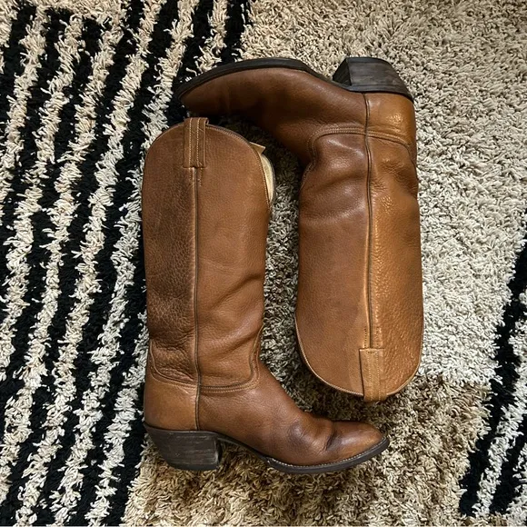 Vintage Hondo Brown Leather Riding Boots