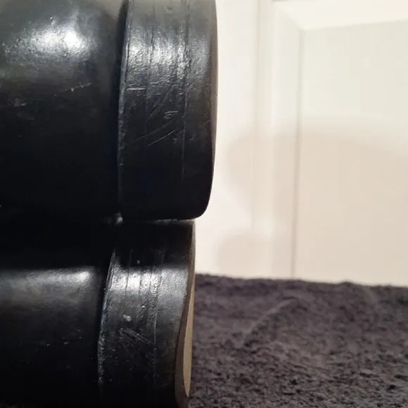 Vintage HYER Classic Black Western Cowboy Boots with Smooth Polished Finish -10C