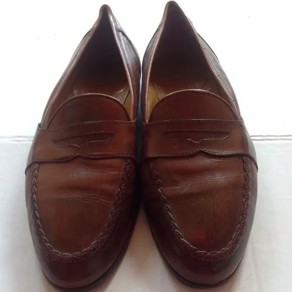 Vintage Johnston &amp; Murphy Brown Loafers Leather