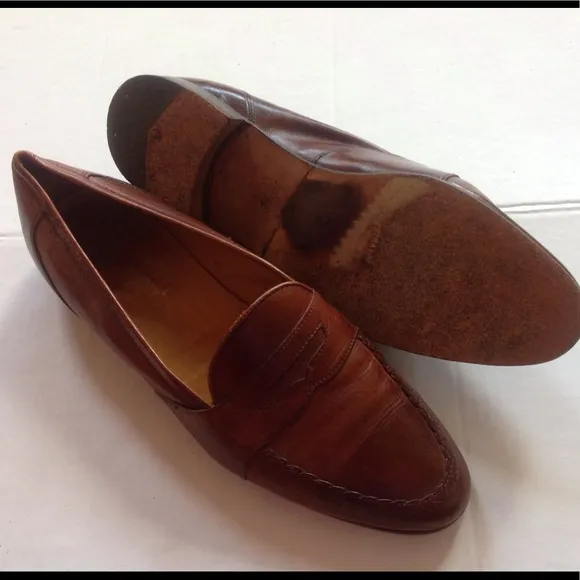 Vintage Johnston &amp; Murphy Brown Loafers Leather