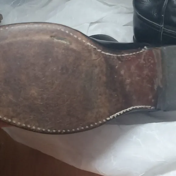 Vintage Justin black leather men's boots size 8