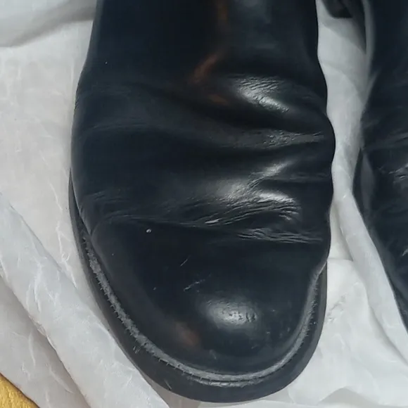 Vintage Justin black leather men's boots size 8