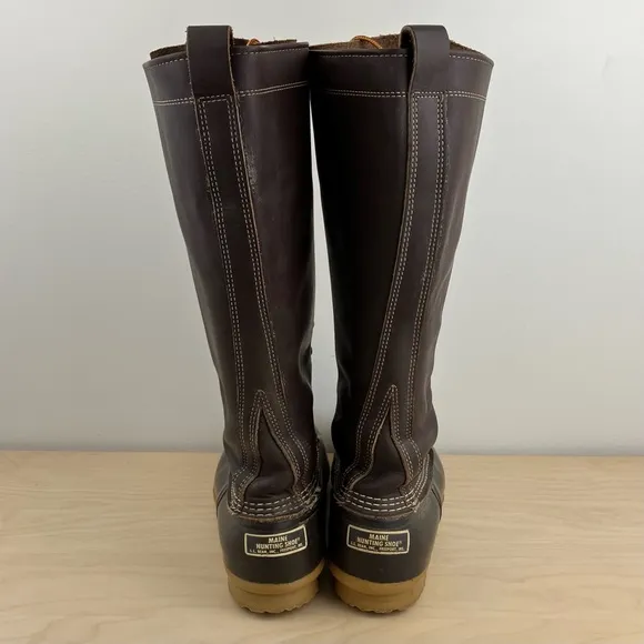 Vintage L.L. Bean Men’s Size 9.0 Wide 16” Hunting Shoe Brown Leather Duck Boots