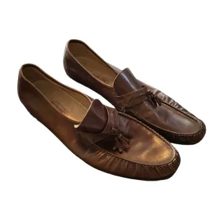 Vintage Pontine Leather Tassel Loafers Size 12