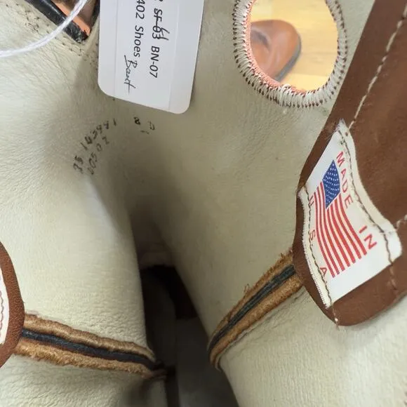 Vintage Ryon's Cowboy Boots Leather Tan Women's Size 8D
