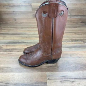 Vintage Ryon's Cowboy Boots Leather Tan Women's Size 8D