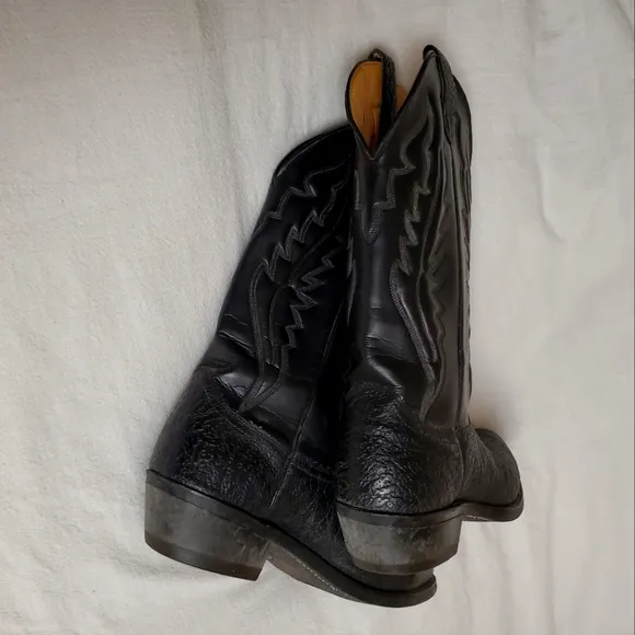 Vintage Silverado Leather Western Boots Men's Size 9B Made In USA Classic