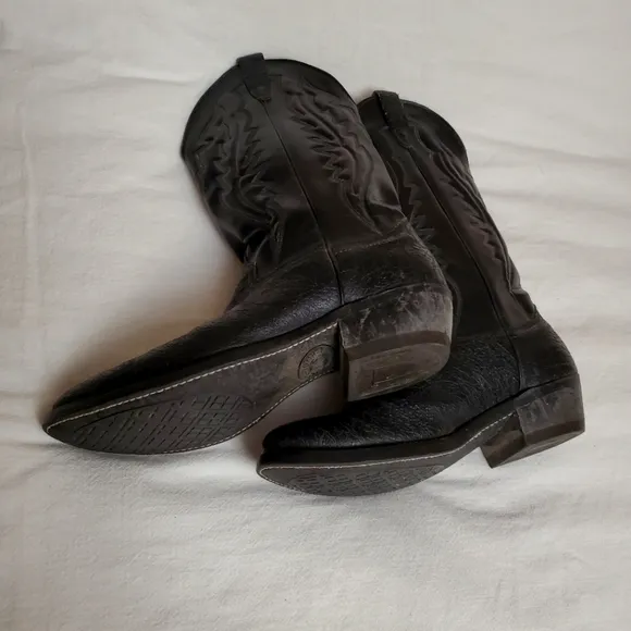 Vintage Silverado Leather Western Boots Men's Size 9B Made In USA Classic