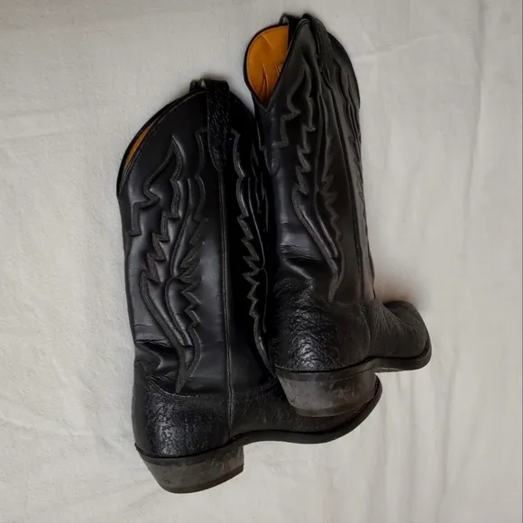Vintage Silverado Leather Western Boots Men's Size 9B Made In USA Classic