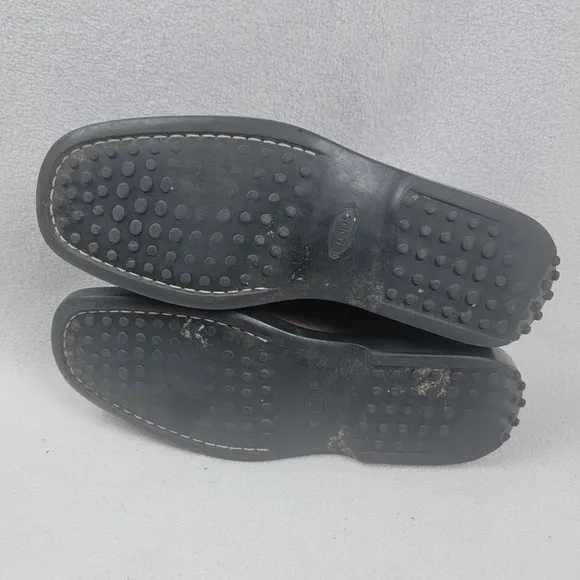 Vintage Tod's Leather Penny Loafers Men's Shoes Size 10 Brown Slip-On Casual Pre