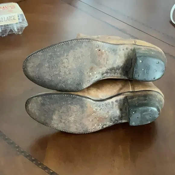 Vintage/rare The Sanders boot makers hand crafted in Mexico Tan Leather