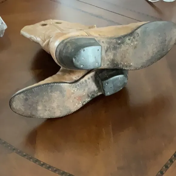 Vintage/rare The Sanders boot makers hand crafted in Mexico Tan Leather