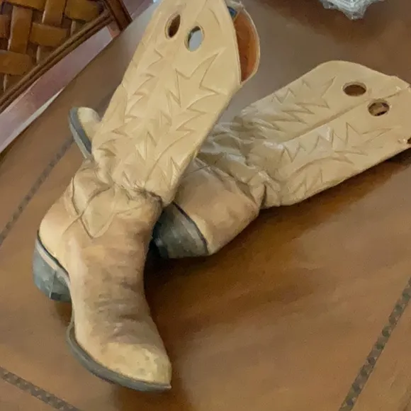 Vintage/rare The Sanders boot makers hand crafted in Mexico Tan Leather