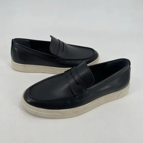 Vionic Men's 8.5 Thompson Slip On Loafers Black Leather