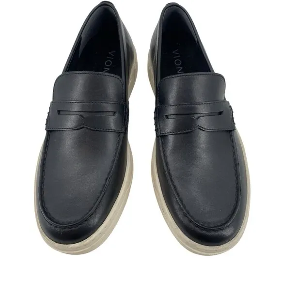 Vionic Men's 8.5 Thompson Slip On Loafers Black Leather