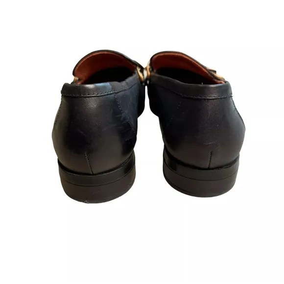 Vionic Women's Mizelle Leather Loafers Black Monk Size 9