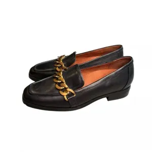 Vionic Women's Mizelle Leather Loafers Black Monk Size 9