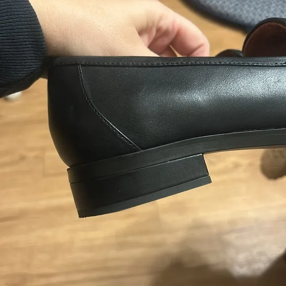 Vionic Women's Mizelle Leather Loafers Black Monk Size 9