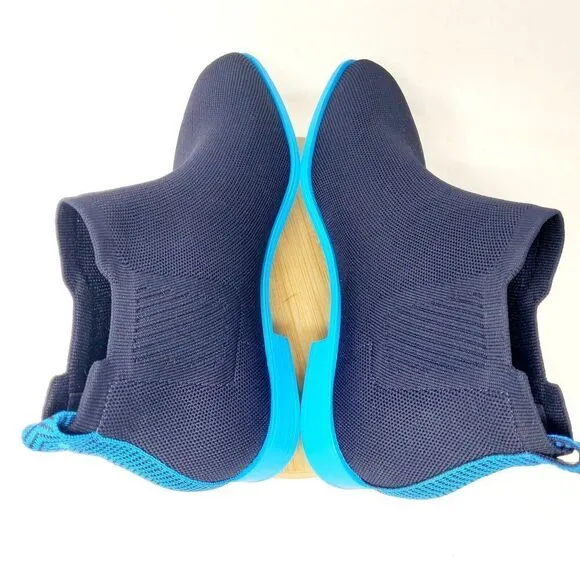 Vivaia Chelsea Boots Womens 42 Ryan Pro Navy Azure Slip On Square Toe Shoes