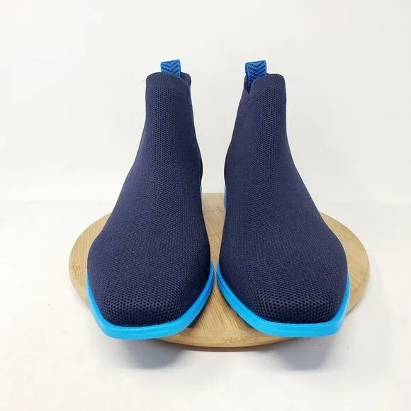 Vivaia Chelsea Boots Womens 42 Ryan Pro Navy Azure Slip On Square Toe Shoes