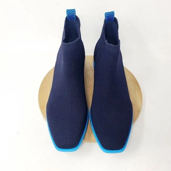 Vivaia Chelsea Boots Womens 42 Ryan Pro Navy Azure Slip On Square Toe Shoes