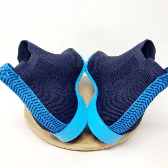 Vivaia Chelsea Boots Womens 42 Ryan Pro Navy Azure Slip On Square Toe Shoes