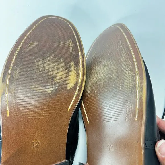 Vostey Itaian Made Leather Loafers Men's Size 12