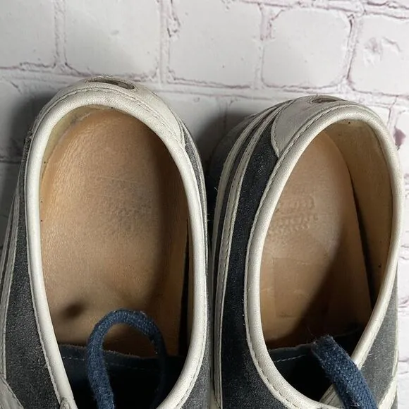 Vtg Coach Retro Sneakers In Steel Blue Suede And Gum Soles Size 13 M