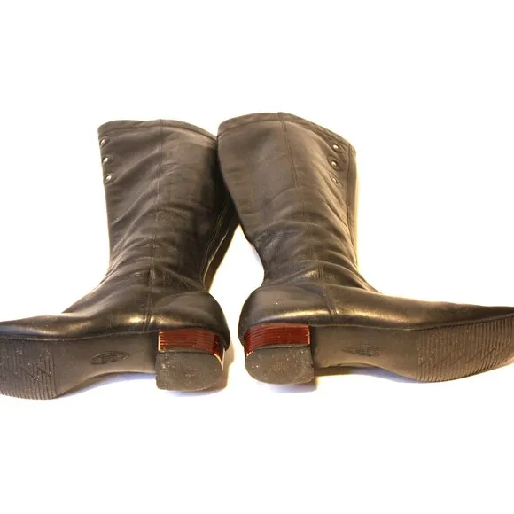 Vtg English Equestrian Riding Boots Knee High Womens US Sz 9