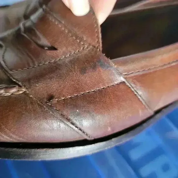 VTG Polo Country Ralph Lauren Brown Leather  Penny Loafers Shoe Size Mens 9