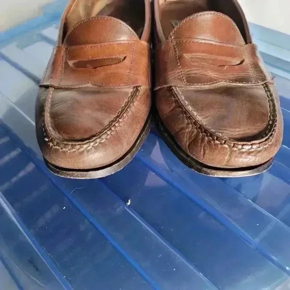 VTG Polo Country Ralph Lauren Brown Leather  Penny Loafers Shoe Size Mens 9