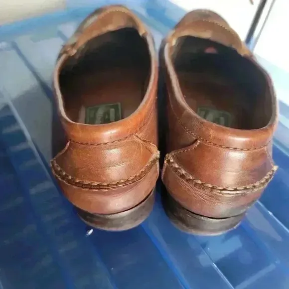 VTG Polo Country Ralph Lauren Brown Leather  Penny Loafers Shoe Size Mens 9