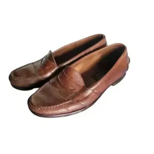 VTG Polo Country Ralph Lauren Brown Leather  Penny Loafers Shoe Size Mens 9