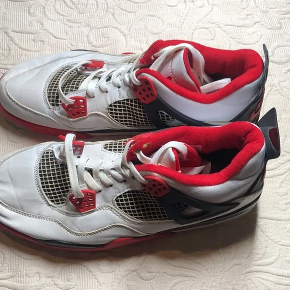 VTG Y2k rare hi -top Athletic Nike air Jordan 4 retro fire red Sneakers