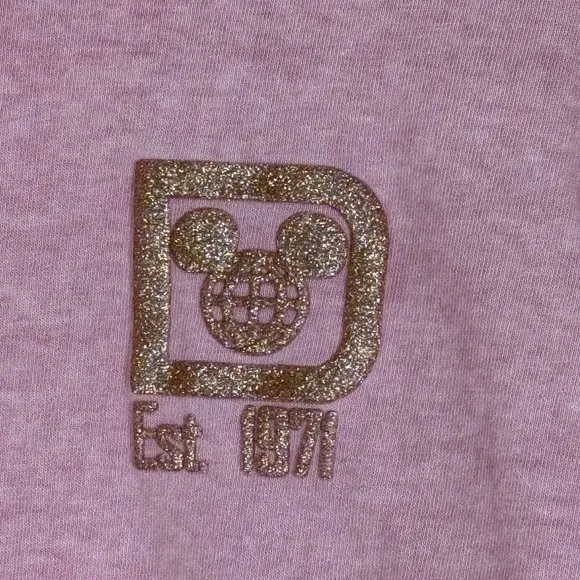 Walt Disney World Briar Rose Gold Glitter Spirit Long Sleeve Jersey Men's XS