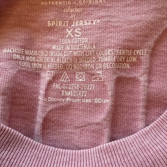 Walt Disney World Briar Rose Gold Glitter Spirit Long Sleeve Jersey Men's XS