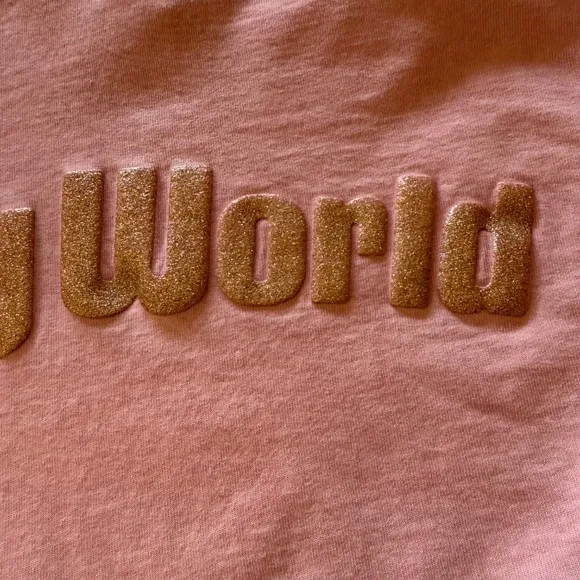 Walt Disney World Briar Rose Gold Glitter Spirit Long Sleeve Jersey Men's XS