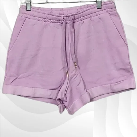 WeWoreWhat Lilac Pull-On Sweat Shorts Size S | Comfy &amp; Stylish Lounge Shorts