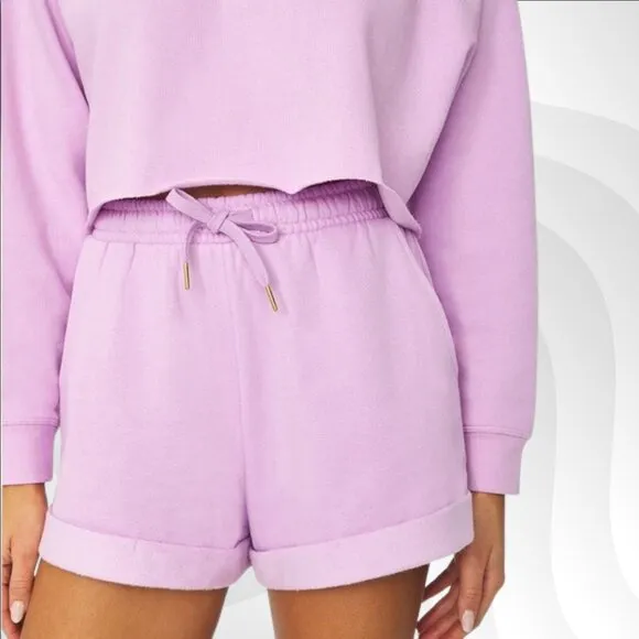WeWoreWhat Lilac Pull-On Sweat Shorts Size S | Comfy &amp; Stylish Lounge Shorts
