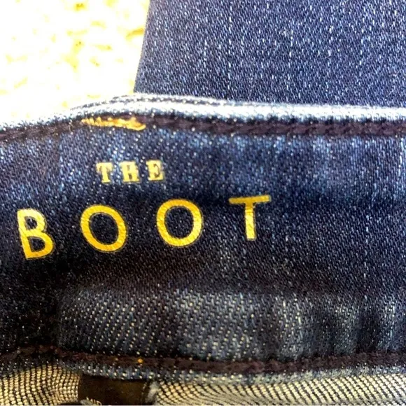 WHBM &quot;The Boot&quot; denim mid-rise blue jeans size 0
