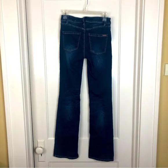 WHBM &quot;The Boot&quot; denim mid-rise blue jeans size 0