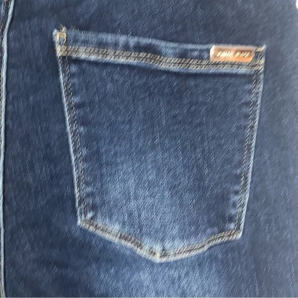 WHBM &quot;The Boot&quot; denim mid-rise blue jeans size 0