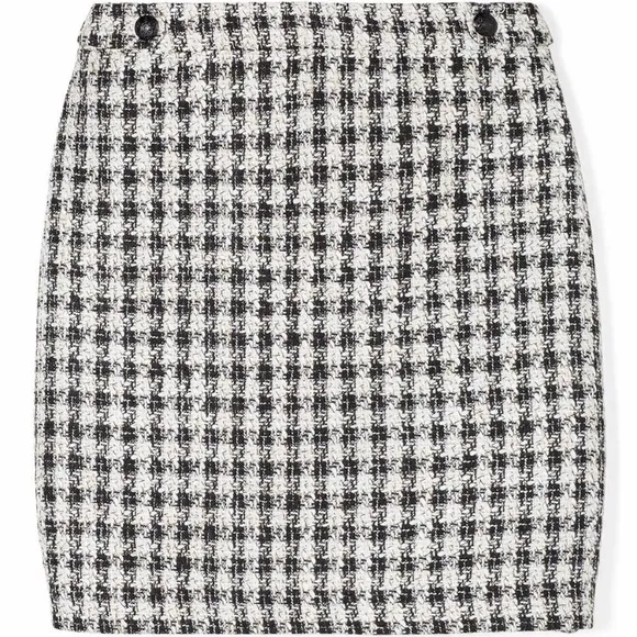 WHBM Houndstooth Boot Skirt