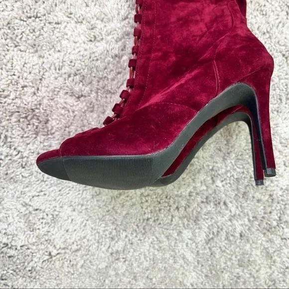 Wild Diva Wine Over the knee boots 8.5     #32