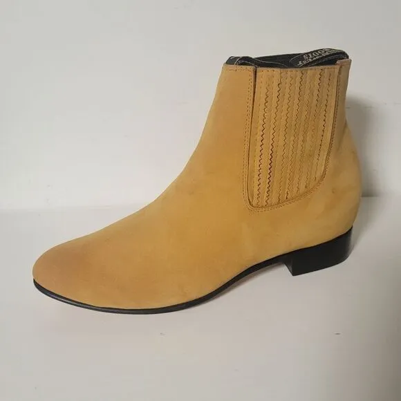 Wild West Charro short boots nobuck honey