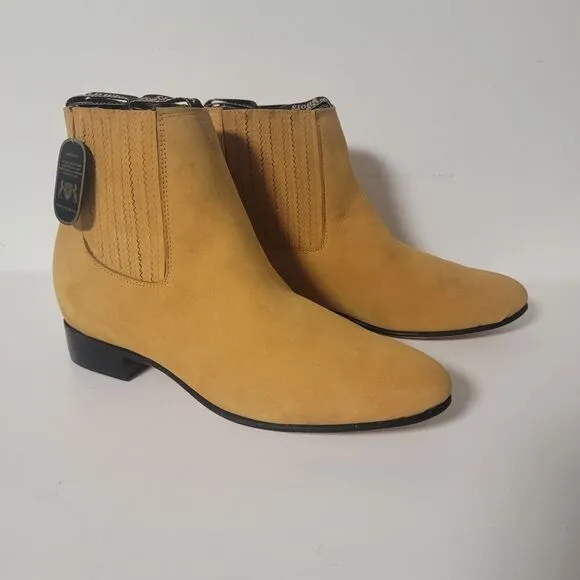 Wild West Charro short boots nobuck honey